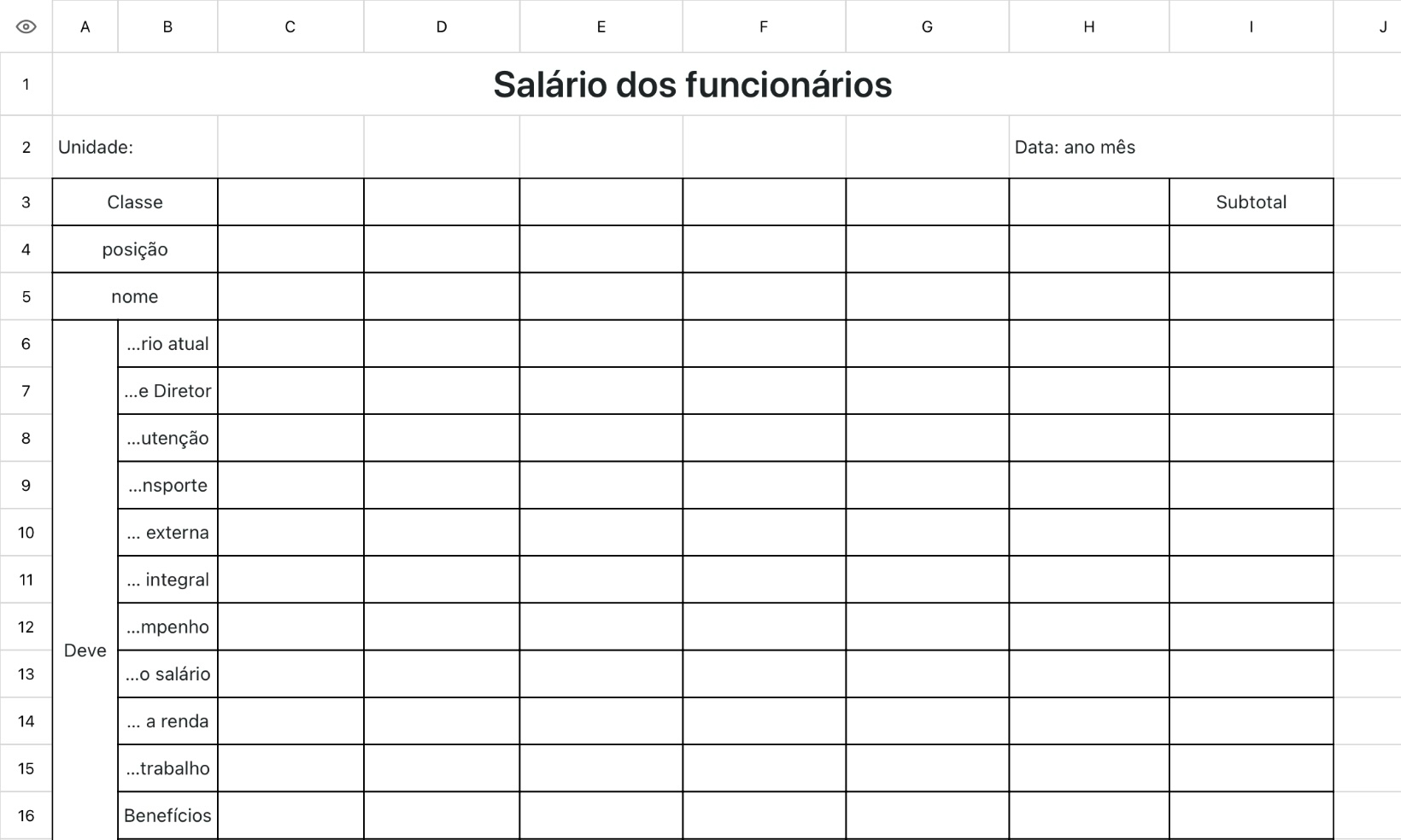 Salario dos funcionários 6